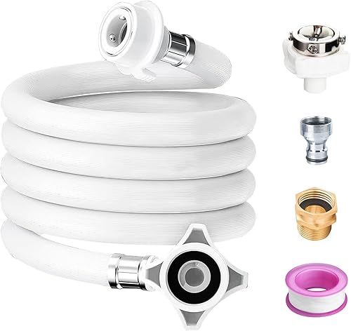 Miniatura 1 de Mangueras portátiles de lavadora de 6 pies, mangueras de lavadora, se utilizan para una conexión rápida de la lavadora de doble tina y la línea de