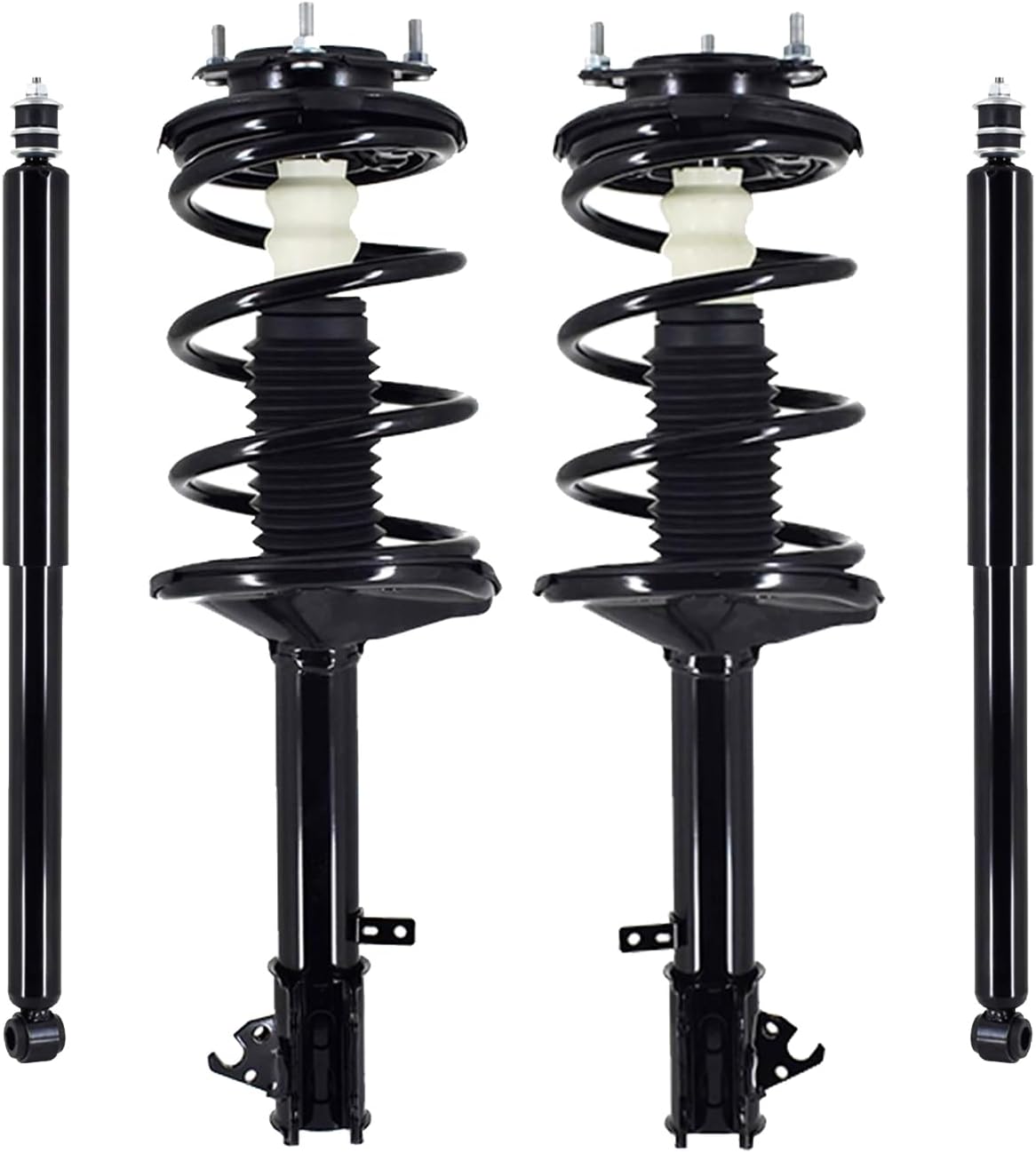 PM Auto Set of 4 Front Quick Strut-Coil Spring-Rear Shock For 1996-2000 Toyota Rav4