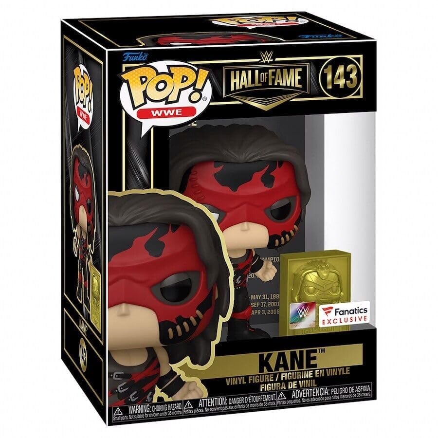 Funko POP! WWE Kane Hall of Fame #143 Fanatics Exclusive - Image 2