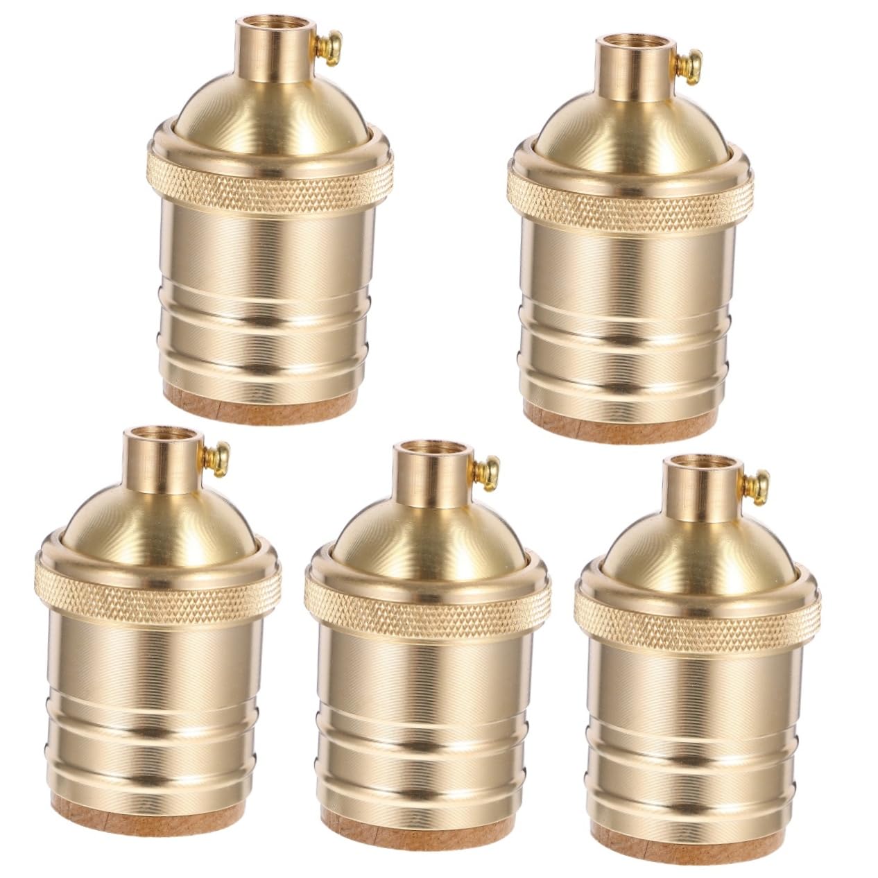 Homoyoyo 5pièces Douille De Lampe Vintage Avec Bouton De Commande Support Pour Ampoule Led Et Halogène Pour Suspension Et Décoration Intérieur