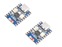 2 PCS ESP32-C3 Mini Development Board with 2.4GHz Wi-Fi,Bluetooth 5 Support,Based on ESP32-C3FN4 Single-core Processor,160MHz Running Frequency, USB Type-C Port