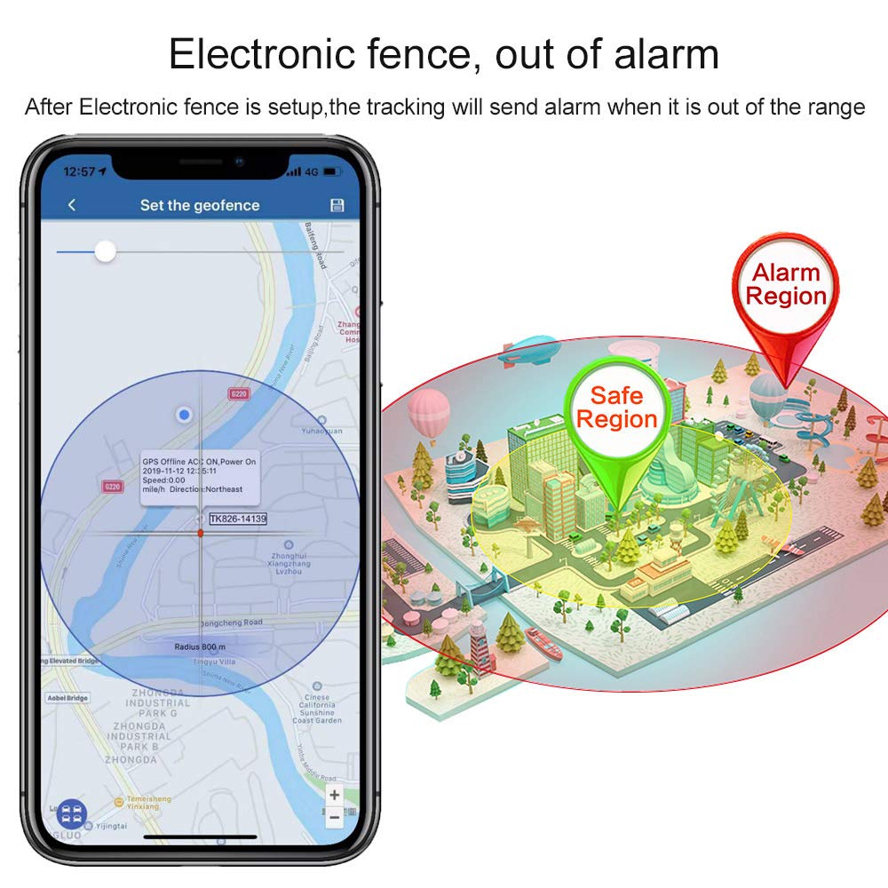 Localizzatore GPS senza abbonamento,Tracker GPS auto,Tracker GPS,Potente Tracker GPS Magnetico per Veicolo 7800Mah TK915-4G