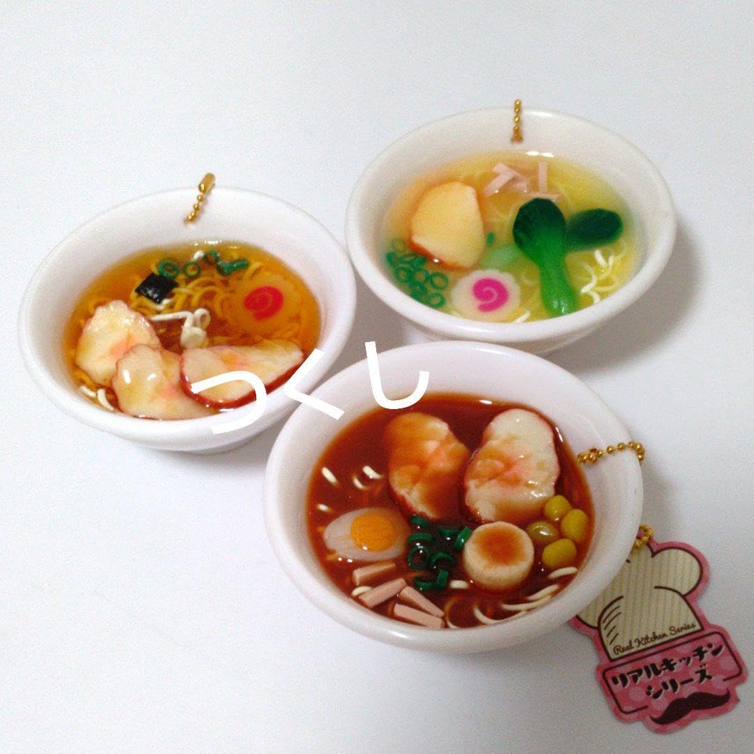 Amazon.co.jp: ミニチュア リアルキッチンシリーズ ラーメン 3点セット