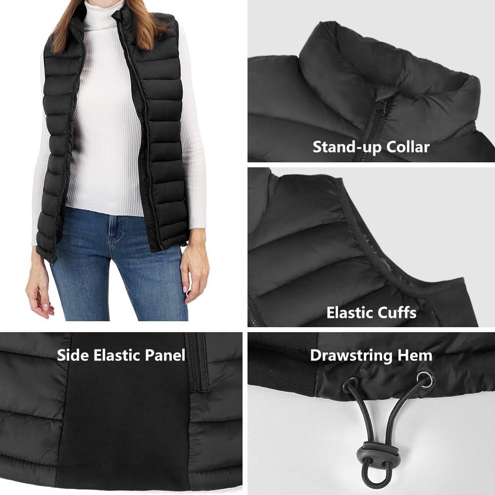 Chaleco Calefactable Mujer, Chalecos Calefactables Mujer, chaleco Termico Electrico,Chaqueta calefactable mujer, chaleco Termico con Bateria 10000 mAh Ligero & Elegante,Para Invierno & Exterior