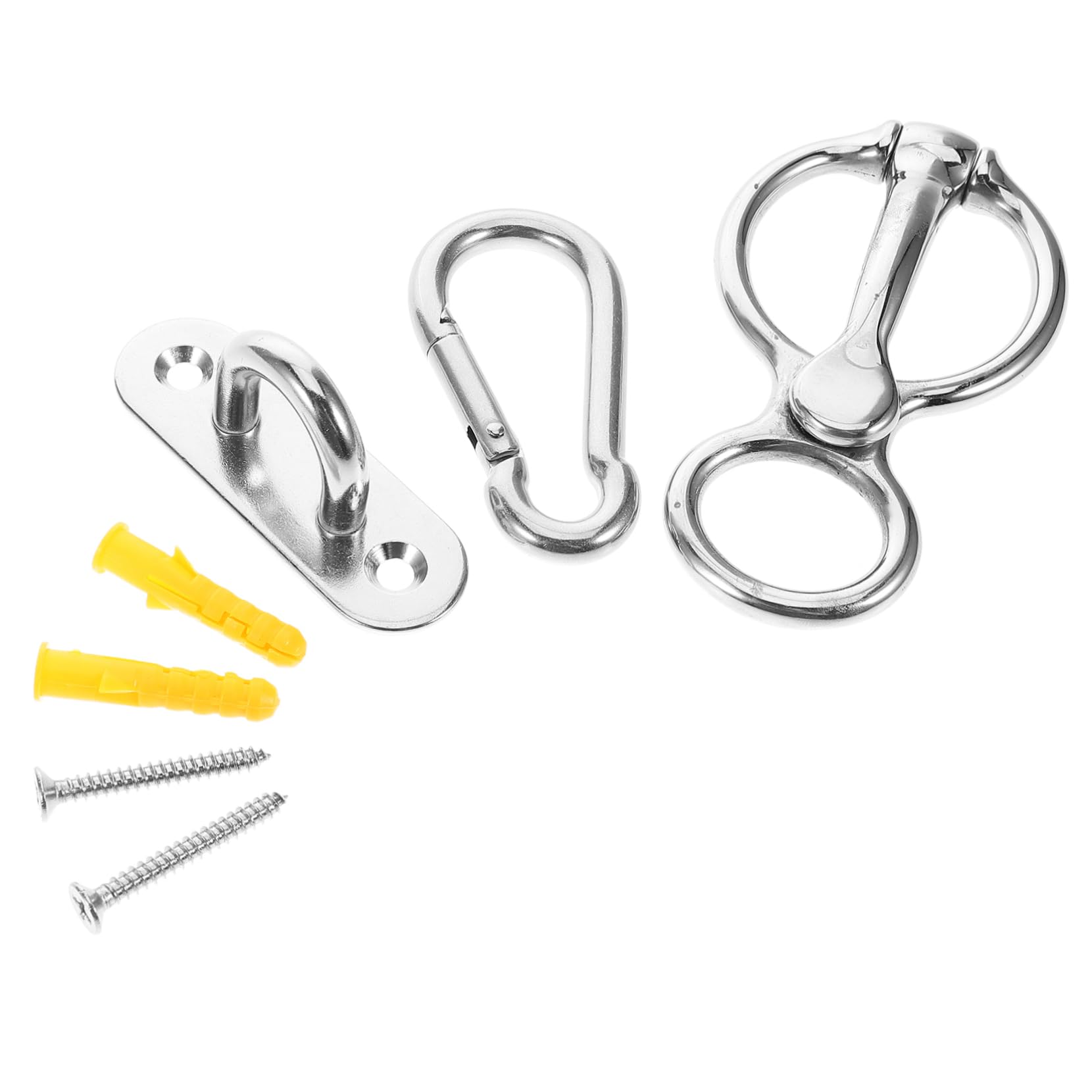 POPETPOP Stainless Steel Horse Tie Ring Heavy Duty Horse Barn Supplies Easy Attachment