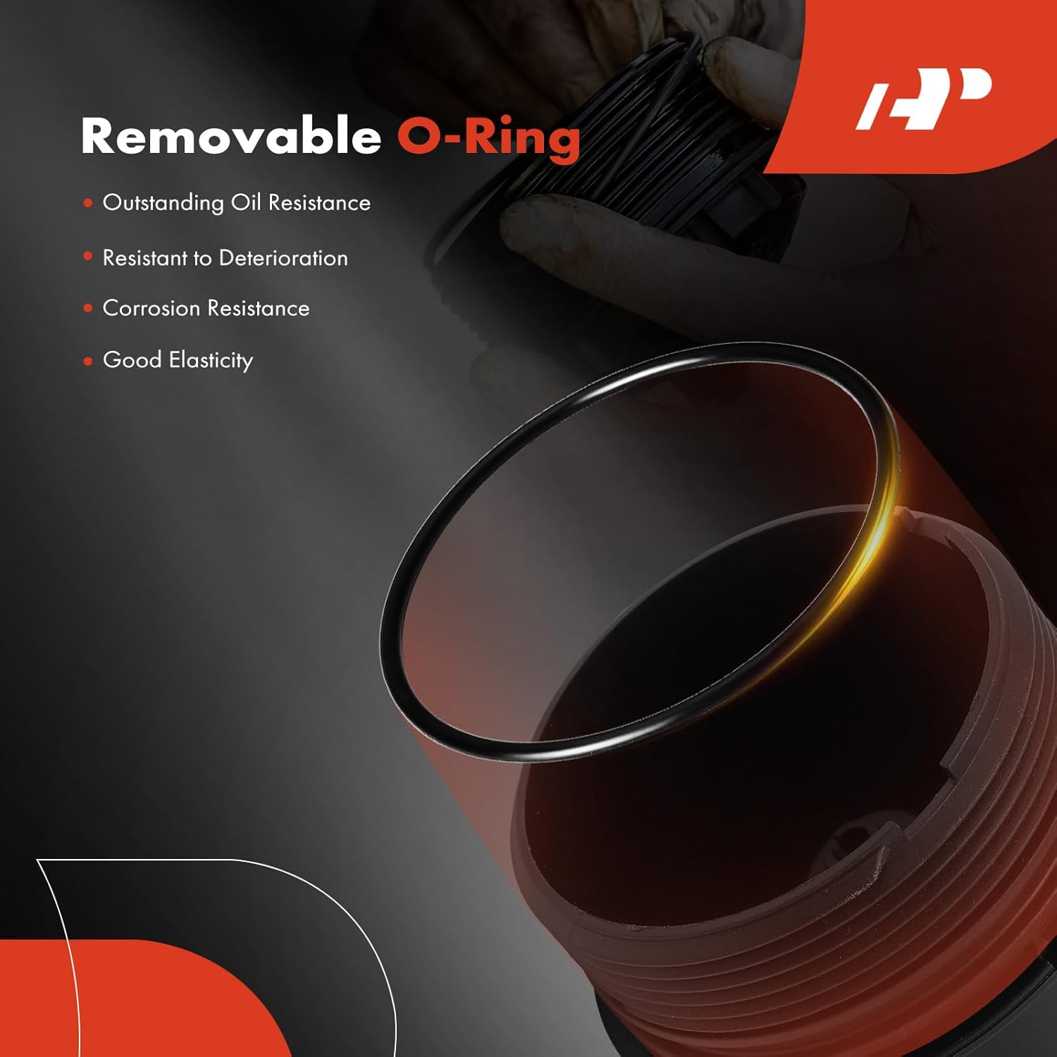 A-Premium Oil Filter Housing Cap Assembly Compatible with Mini Cooper 2007-2016, Cooper Paceman 2013-2016, Cooper Countryman 2011-2017, L4 1.6L, Oil Filter Housing Cover, Replace# 11427557011