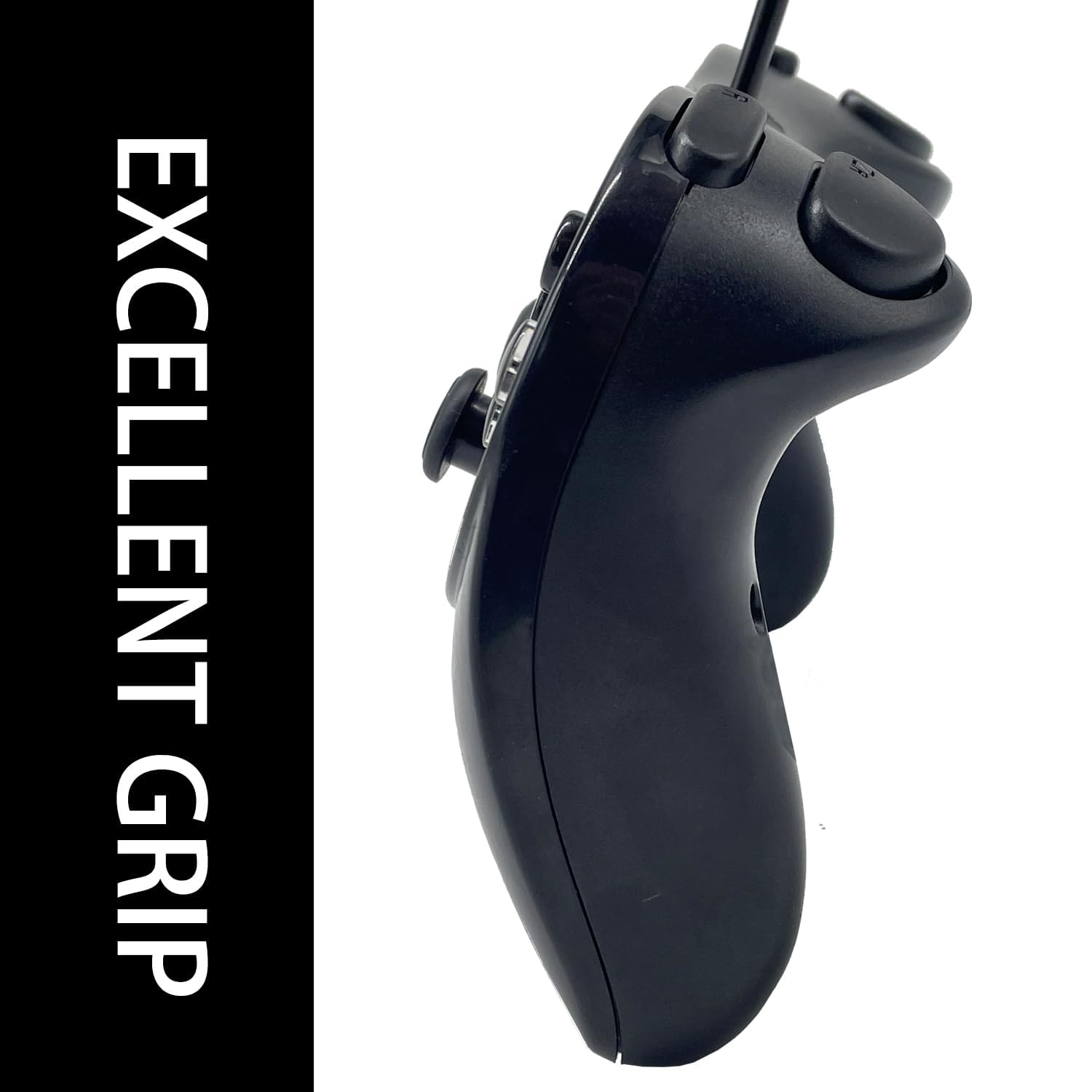 Larqety 2 Pack Wired Classic Controller Pro for Wii, Wii U Remote Console