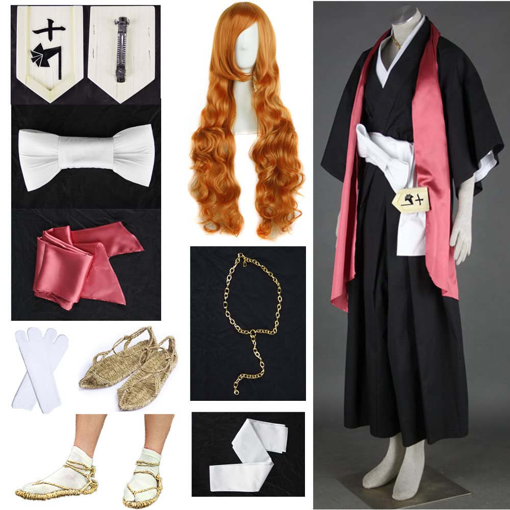US Größe Anime Matsumoto rangikubbs Cosplay Kostüme Schwarz Kimono Halloween Anzug