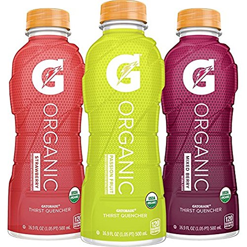 G Organic, 3 Flavor Variety Pack, Gatorade Sports Drink, Organic Hydration, USDA Certified