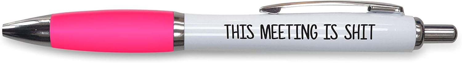 Rude Pens For Adults | Funny Boss Gifts Leaving Presents For Colleagues | Silly Ballpoint Pen Novelty Funky Stationery Quirky Gift Office Desk Accessories (Pink_PAP4)