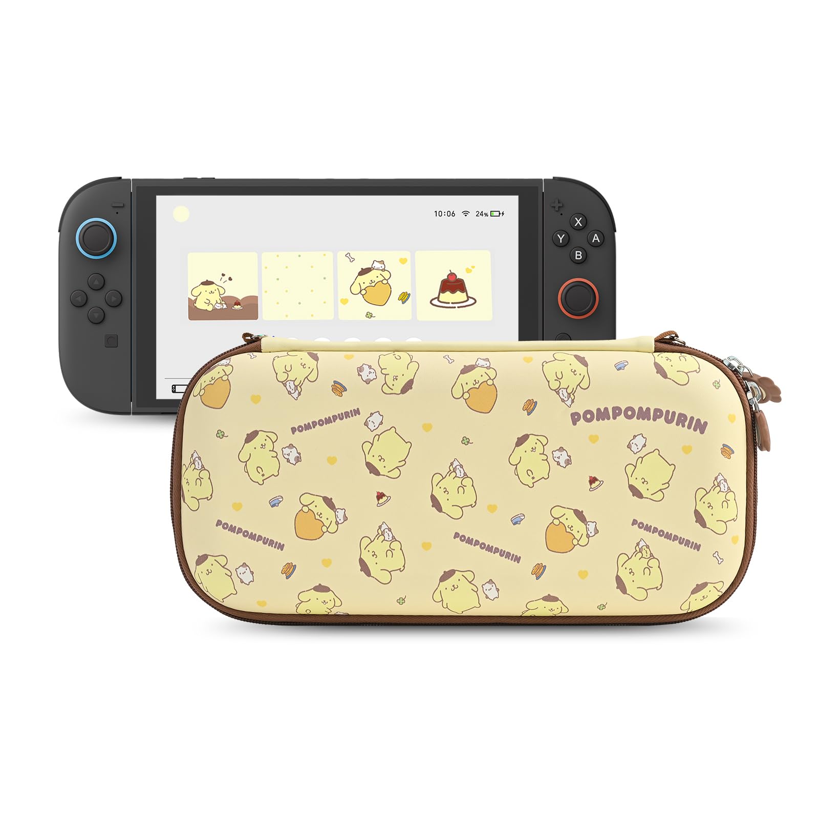 Kuitmor Tragetasche Kompatibel mit Switch 2 (2025) 7,9 Zoll, Hartschalen Reisetasche mit 12 Spielkarten-Steckplätzen
