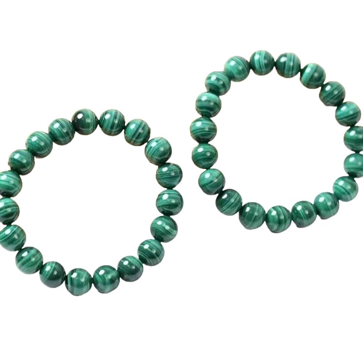 Malachite bracelet pierres semi-précieuses 6mm élastique homme femme