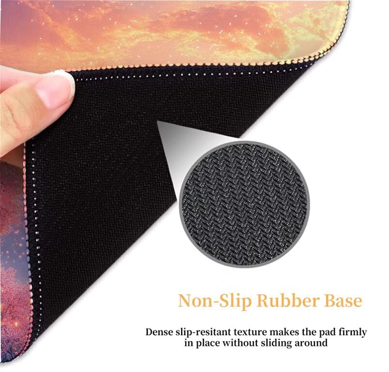 Mouse pad gamer rose fleurs de cerisier grand format 100cm - 5