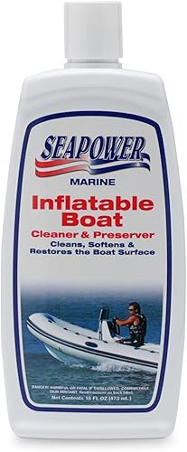 Seapower Marine - Limpiador inflable para barcos, goma y vinilo, 16 onzas