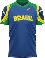 Camiseta Filtro UV Brasil Bandeira OverFame