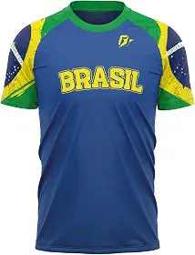 Camiseta Filtro UV Brasil Bandeira OverFame