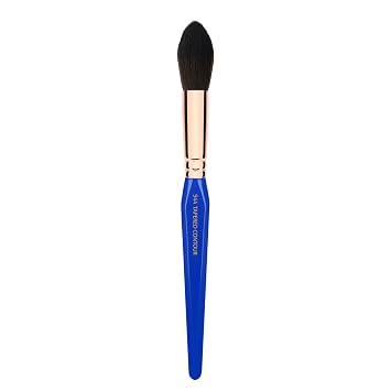 Bdellium Tools Professional Makeup Brush - Golden Triangle 944 Tapered Contour - With All Vegan and Soft Synthetic Fibers, For Adding Dimension Blue, 1pc