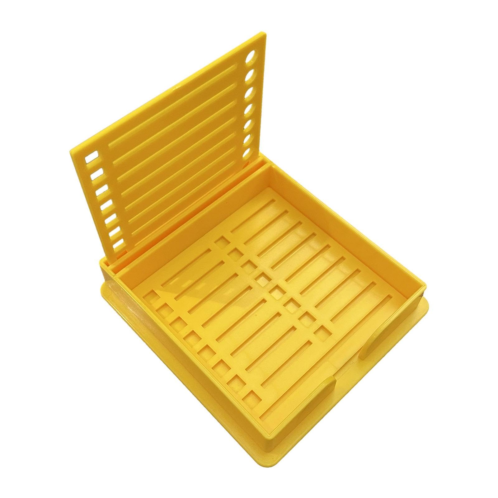 6 Pièces de Porte-notes Adhésifs avec Gabarit, Distributeur de Blocs-notes Adhésifs, Organiseur avec Cases à Cocher et Cercles à Dessiner, Matériau PP, 5 pièces