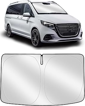 YGYQZ Sonnenschutz Auto Windschutzscheibe f r BENS Vito, Faltbare Auto Sonnenschutz f r Frontscheibe, Verst rkte Reflektierende Sonnenblende zum Blockieren von UV-Strahlen