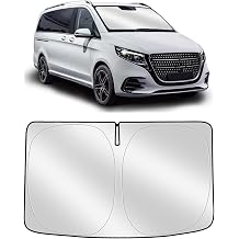 YGYQZ Sonnenschutz Auto Windschutzscheibe f r BENS Vito, Faltbare Auto Sonnenschutz f r Frontscheibe, Verst rkte Reflektierende Sonnenblende zum Blockieren von UV-Strahlen