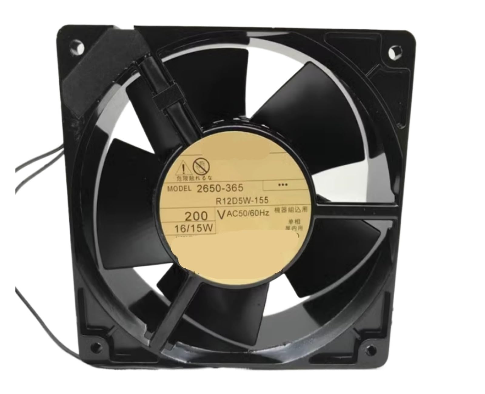 YMUGUEGH 2650-365 R12D5W-155 220VAC 50/60Hz 16/15W Fan