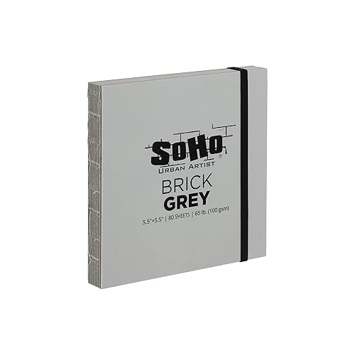 Vista 39 de SoHo Urban Artist Cuaderno de bocetos de ladrillo para bocetos, dibujos, lápices de colores, grafito y más, medios mixtos de 5.5 x 8.5 pulgadas