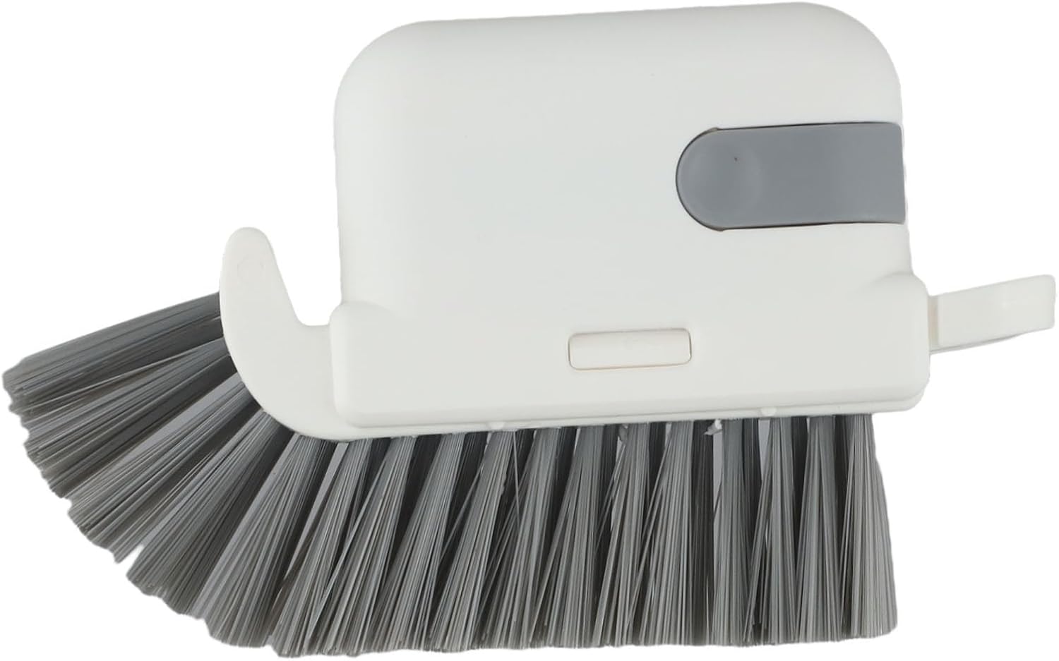 Hard Bristle Radiator Brush Corner & Blind Cleaning, 15 x 9 cm PP Cleaning with Hard Scraper & Tweezers, Hangable Storage(gray)