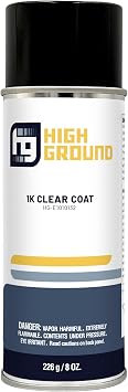 HIGH GROUND 1K Clear Coat Automotive Aerosol Can 8 oz