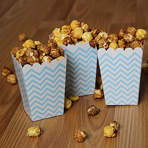 Nuiby 36 Pcs Popcorn Boxes Treat Boxes Movie Popcorn Paper Bags For Dessert Tables & Wedding Favors #TOP2