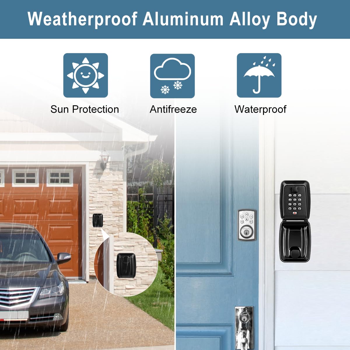 Cassaforte Per Chiavi ENONEO - Con Combinazione 12 Cifre, Impermeabile, Grande Capacità - Per Esterno E Interno - Foto 11