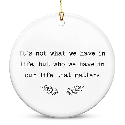 2023 Christmas Ornament, Christmas Tree Decoration Indoor, Outdoor Yard, Gifts for Women Men On Christmas Ornaments for Family, Sister, Friend, 2023 Gift for Christmas Ceramic Ornament
