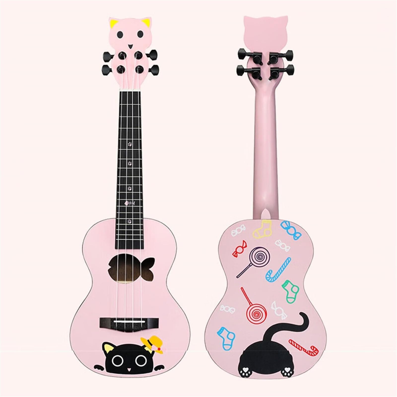 23-calowy Drewniany Ukulele Mahoniowy Korpus Palisander Podstrunnica Ukulele 4-strunowy Mały Instrument Strunowy Do Gitary Ukulele dla Początkujących