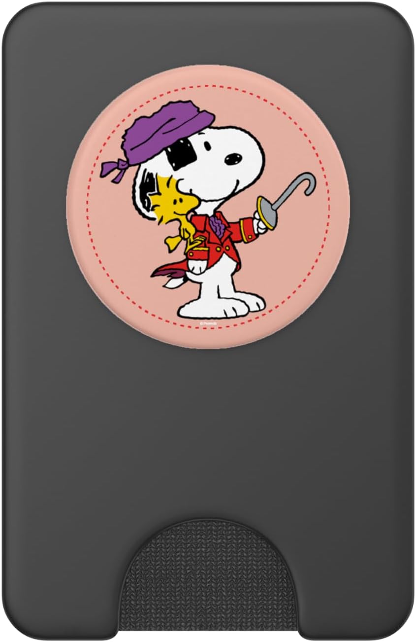 Peanuts Ahoy Snoopy and Woodstock PopSockets PopWallet for MagSafe