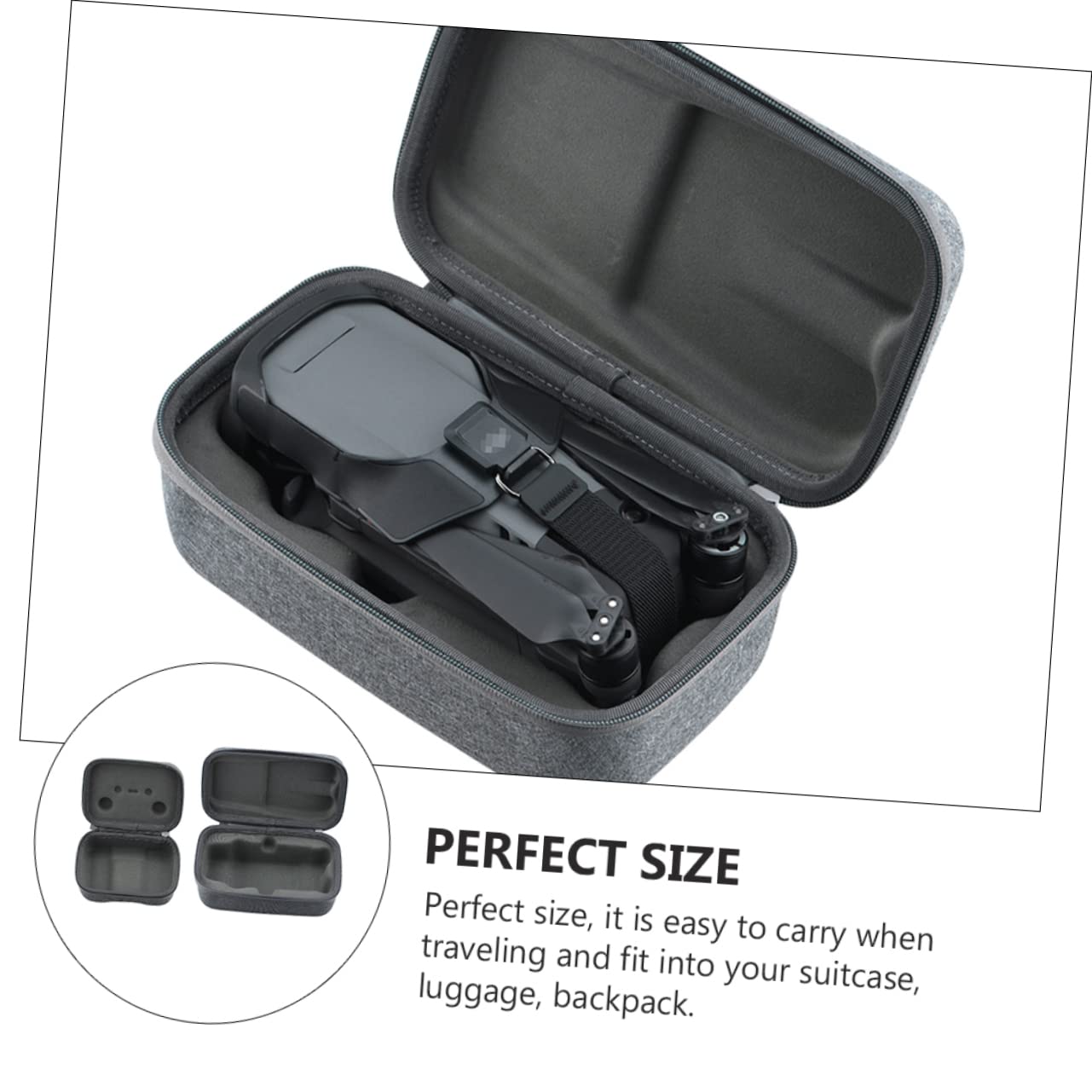 Hohopeti Borsa Antiurto per Drone Custodia per Telecomando Compatibile con Drone Serie 3 Facile da Aprire e Chiudere Protezione da Polvere e Graffi