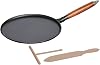 Staub Pan 40509-525 Crepe Pan, Black, 11.0 inches 28 cm, Induction Compatible
