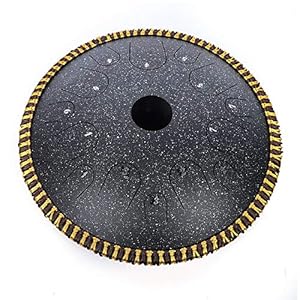 Stalen tongtrommel, 35 cm, handpantrommel, stalen tong, D-mar 14 noten, handtrommel handpandrum met drumsticks/draagtas…