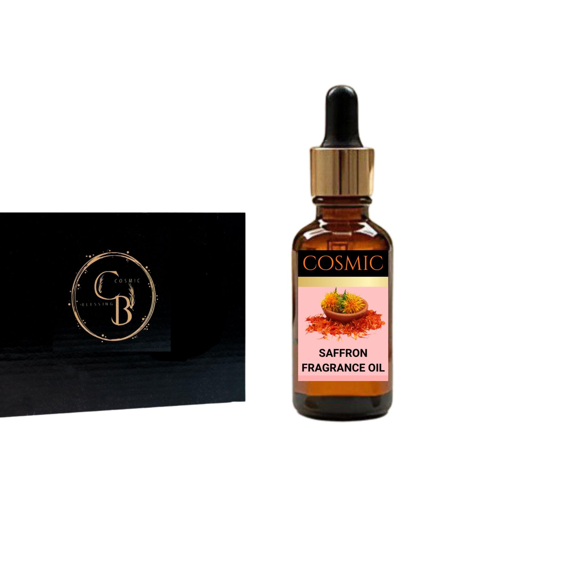 Cosmic Blessing Saffron Fragrance Oil – Aromatic Oil for Candles, Soap Making, Diffusers & DIY Projects | 30 ML