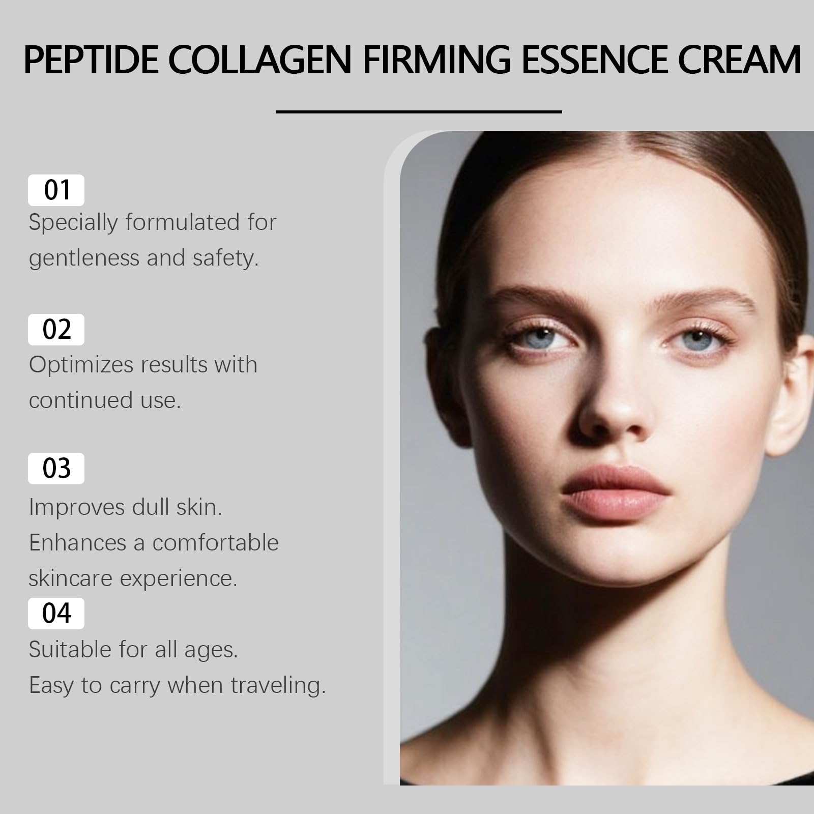 Esencia Antiarrugas Peptido, Sérum Facial De Colágeno Para Reafirmar Y Lifting, Crema Hidratante Hidratante Para Líneas Finas, Reduce Las Líneas Finas Y Arrugas Para Todo Tipo De Piel (6pcs)
