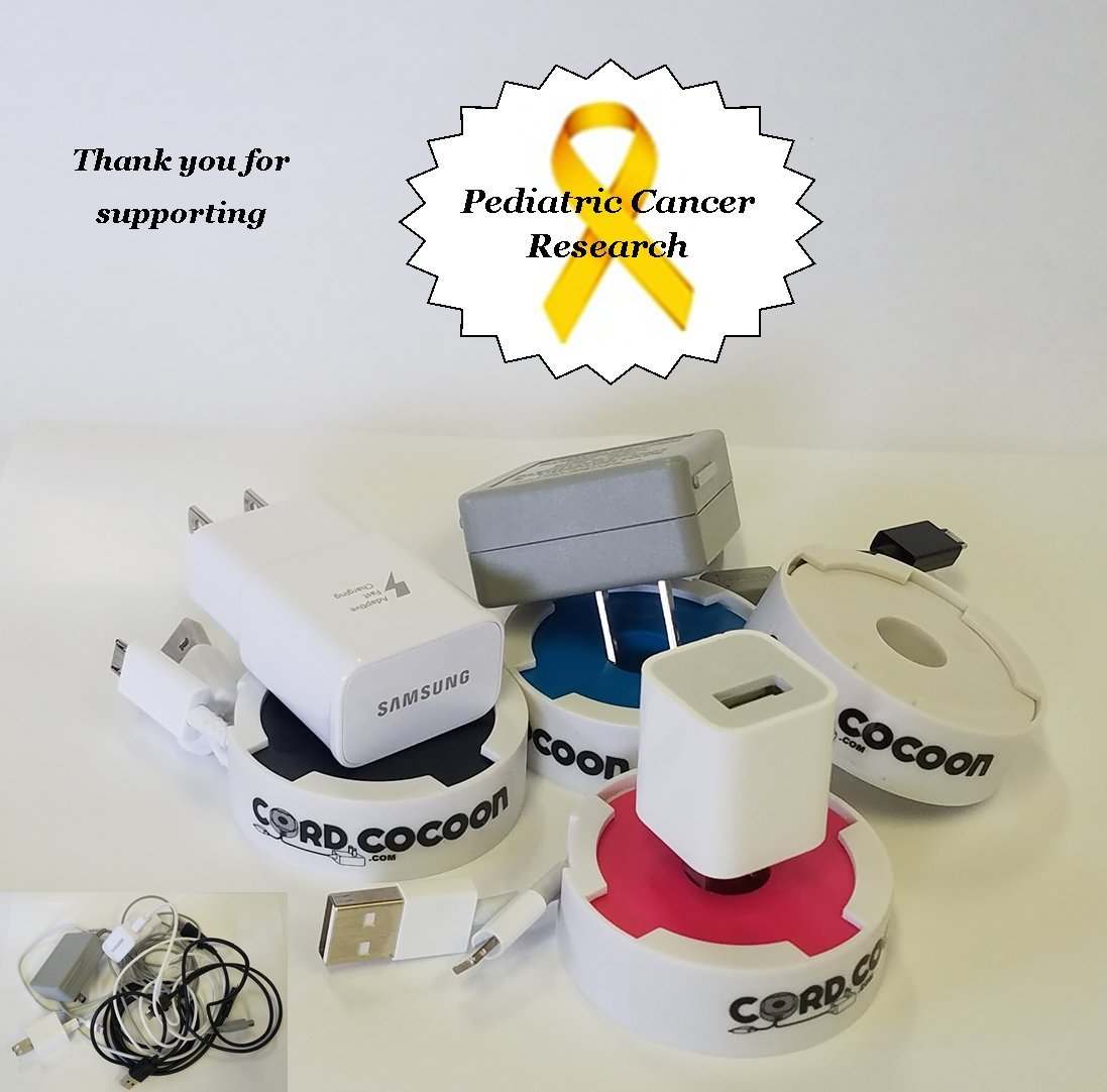 Cord Organizer (4 Pack) - for Your iPhone, Smartphone, Tablet and Other Mobile Chargers