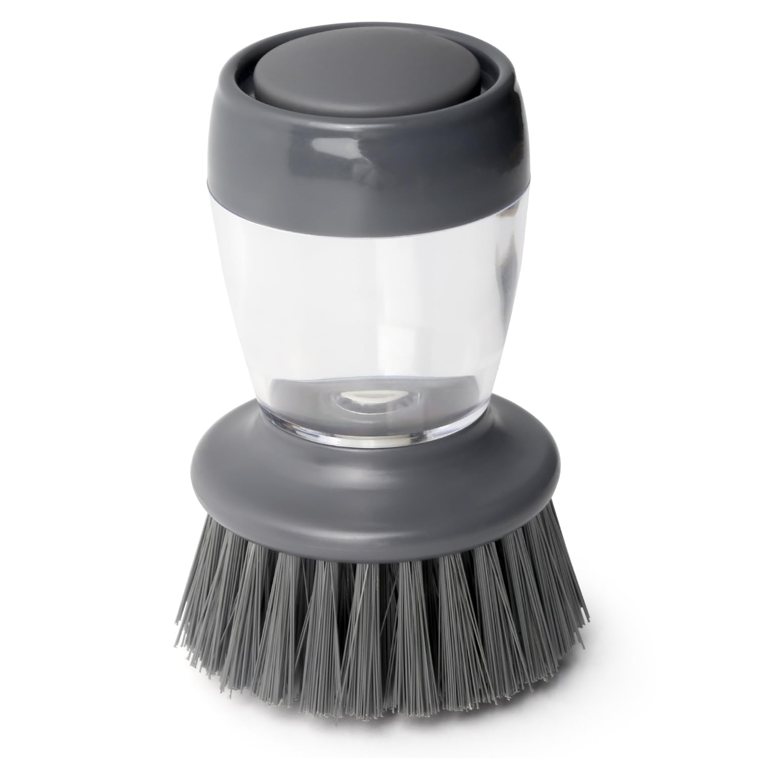 Soap Dispensing Dish Scrubber – Ergonomic Palm Brush for Effortless Kitchen Cleaning, Grease Removal &amp; Long-Lasting Durability