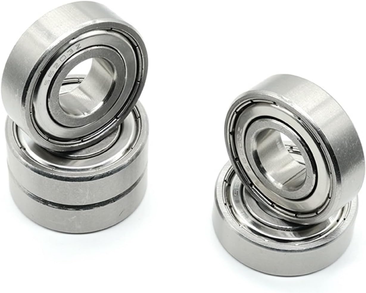 S6203ZZ Bearing 17 * 40 * 12 Mm S6203 ZZ Ball Bearings 4Pcs