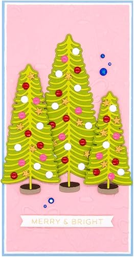 Miniatura 2 de Spellbinders Botella Cepillos Árboles Grabados Dies, Metal