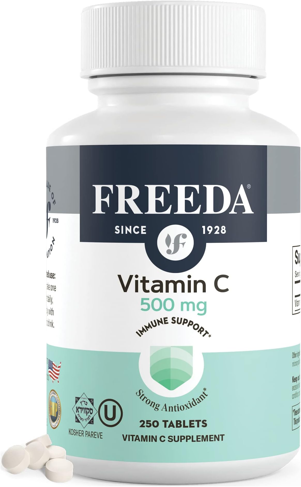 Freeda Kosher Vitamin C 500 Mg. - 250 TAB