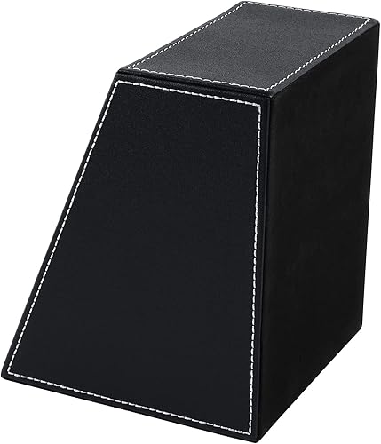 Miniatura 3 de RHCSZ Soporte de cuero sintético para control remoto de TV con 3 compartimentos, estante de almacenamiento, caja de almacenamiento, almacenamiento