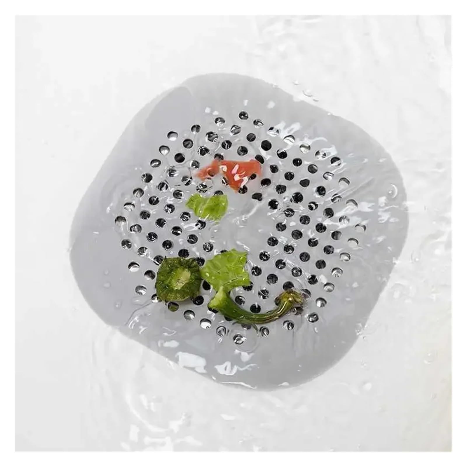 10pcs Kitchen Sewer Silicone Bathroom Floor Bathtub WaterFilter Home Accessories Shower Drain Hair Catcher Sink Strainer Für Küche(Gray)