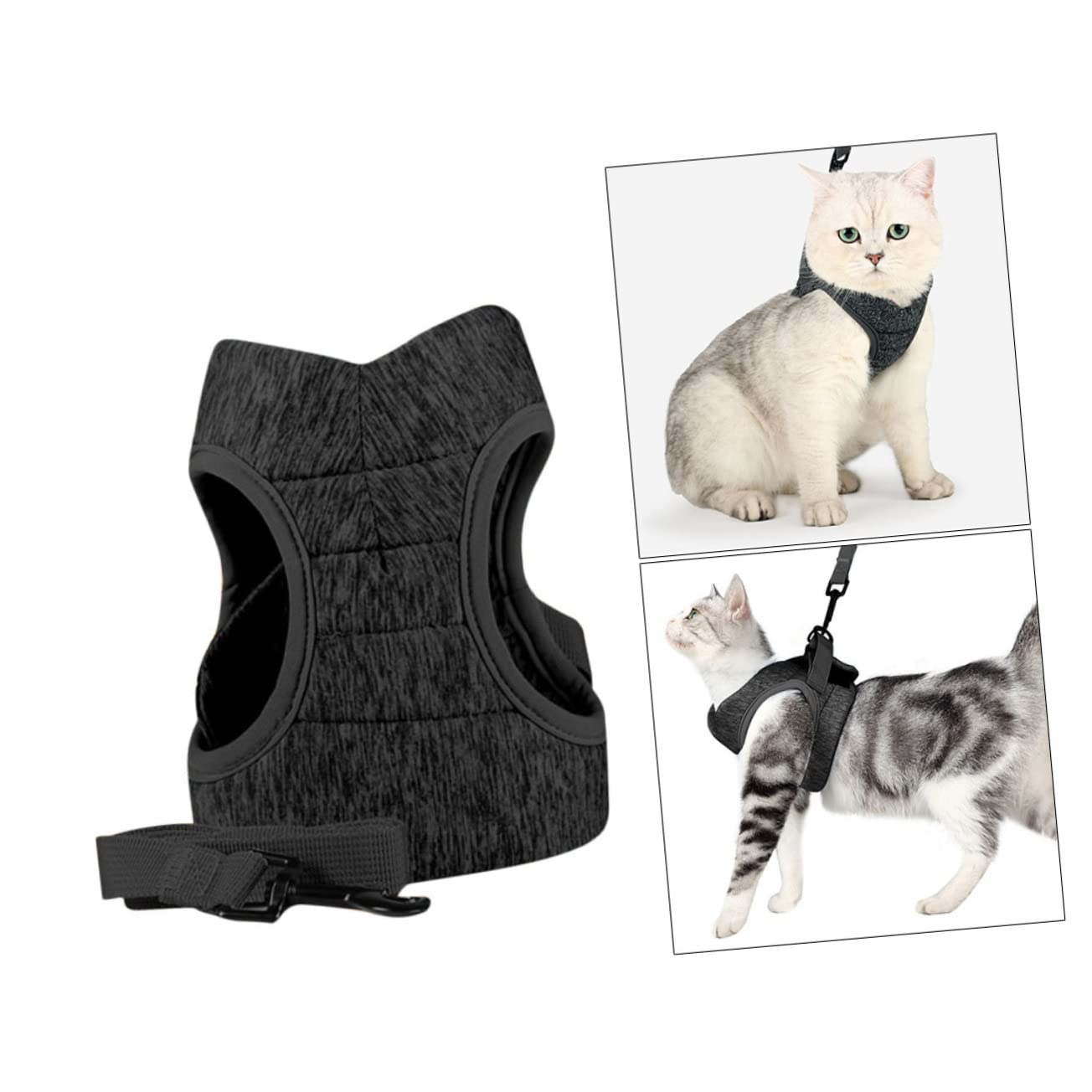 FRCOLOR 3piezas Arnés para Gatos y Cómodo Arnés De Pecho Transpirable para Pasear Diseño