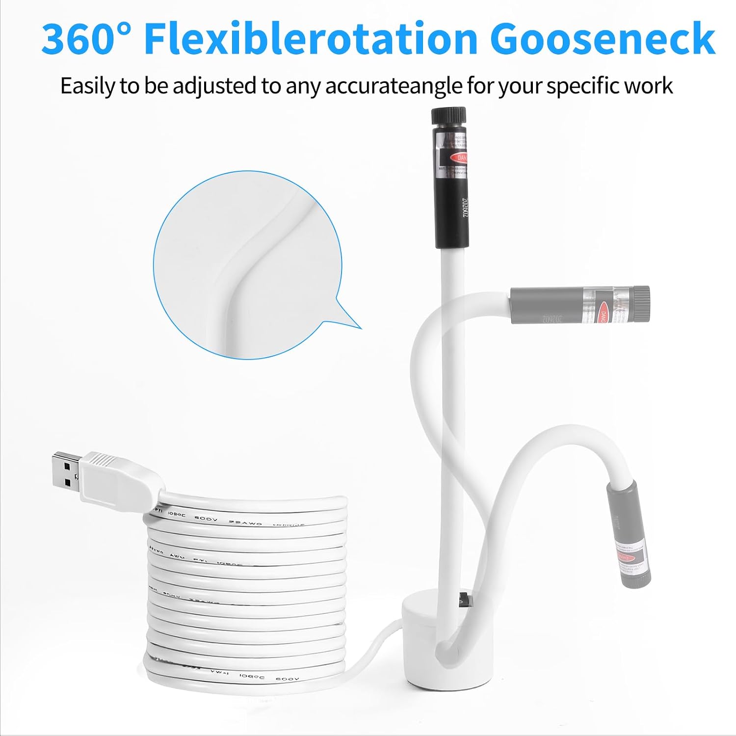 Magnetic Positioning Quilting Light for Sewing Machine, 3-in-1 with Crosshair Straight line and dot Guides, Adjustable, Stable Brightness, Securely Magnetically Attached to The Sewing Machine