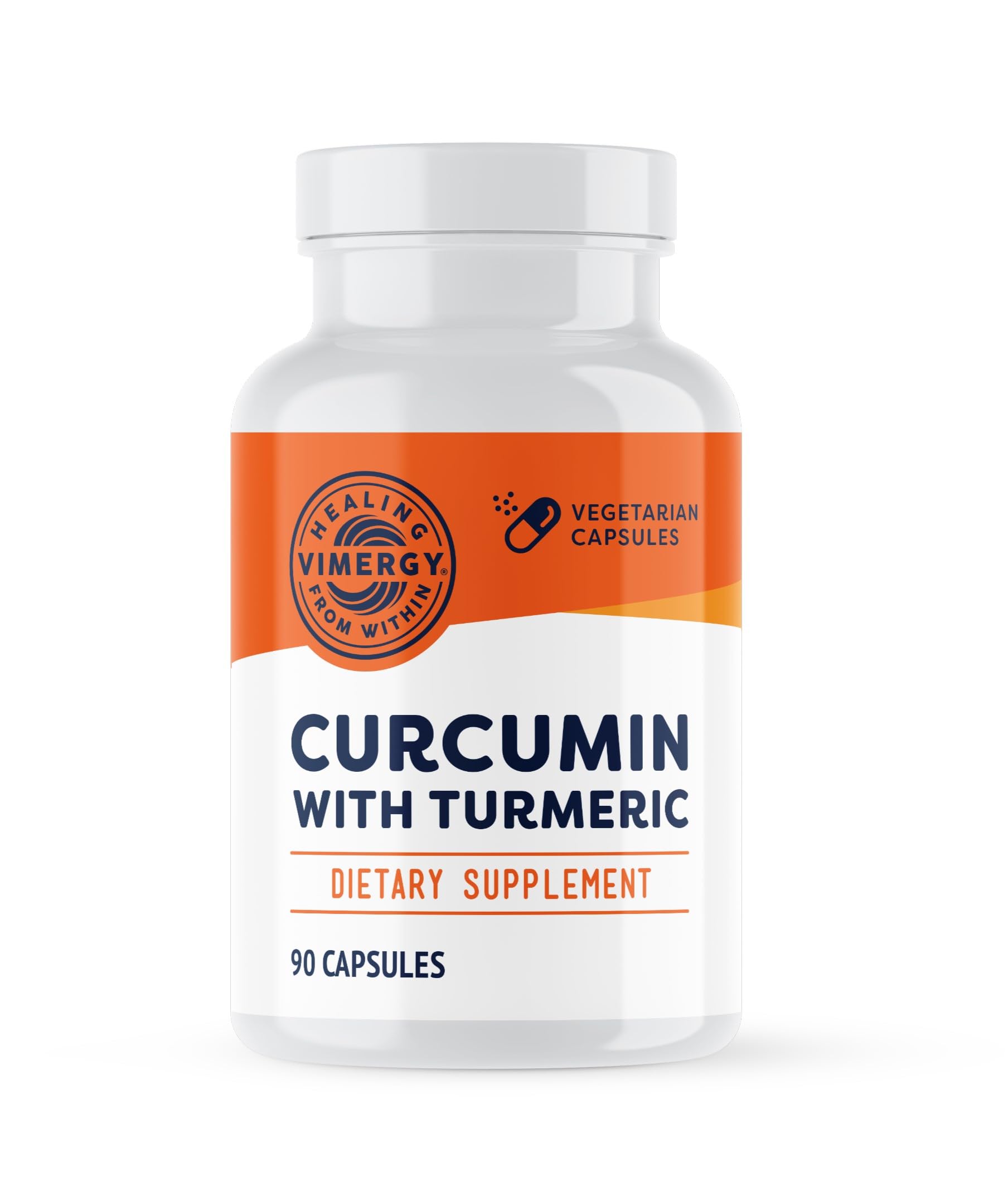 VimergyCurcumin with Turmeric Supplement, 1000mg Curcumin Extract/Serving – Liquid Capsules - Non-GMO, Gluten-Free, Kosher, Vegan & Paleo Friendly Turmeric Curcumin Supplement