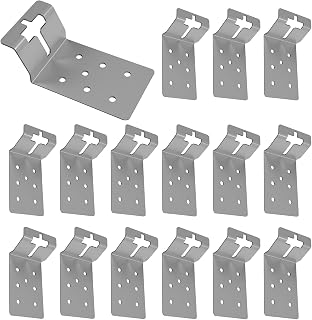 16 Pack Galvanized T-Post Bracket 3" | T Post Mount Bracket for Signs|Fences|Bird House