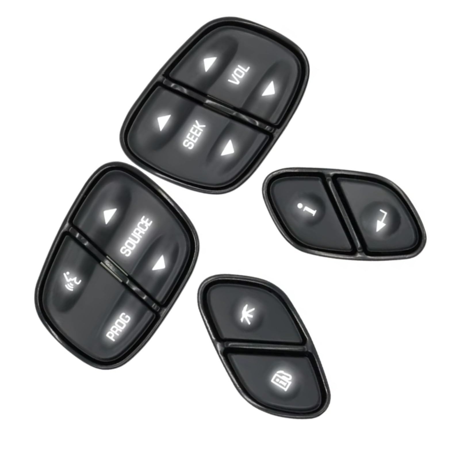 Compatible Con Buick Para Rainier 2004-2007 Interruptor De Audio Para Volante De Coche Control De Crucero De Volumen Inalámbrico OEM 21997739 Botón Volante Automóvil